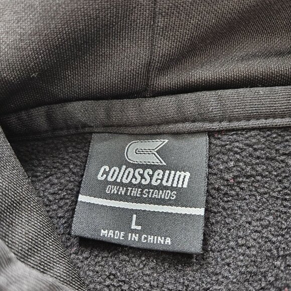 Mens Notre Dame Hoodie Sweatshirt Colosseum L Black Gold Irish Embroidered NCAA - Picture 6 of 7